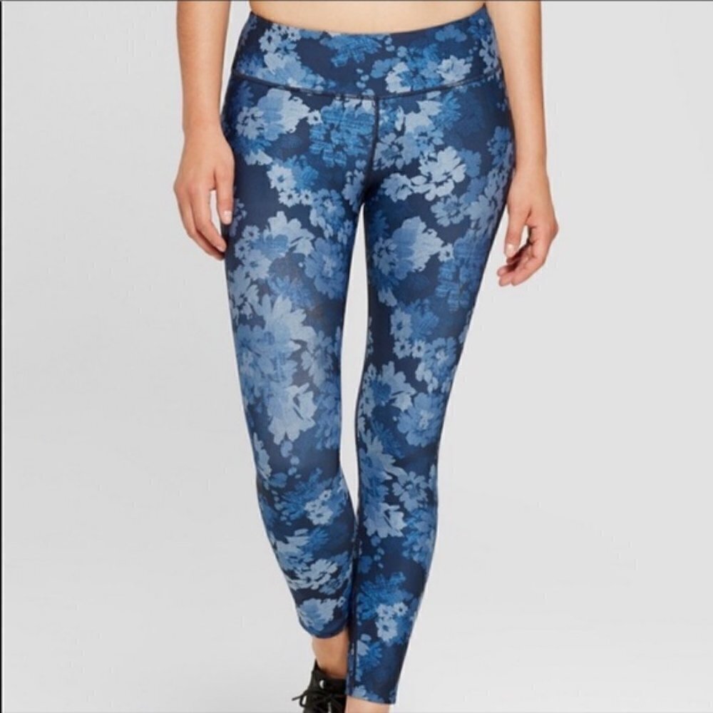 JoyLab Leggings Sz S Floral Print Mid-Rise NWT